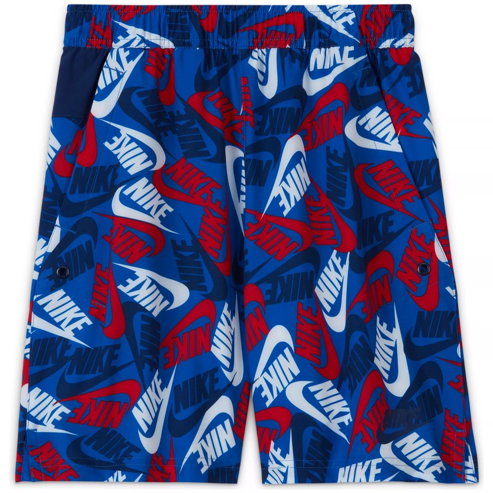 Nike Men's Club Sportswear Graphic Shorts-Psychic Blue
