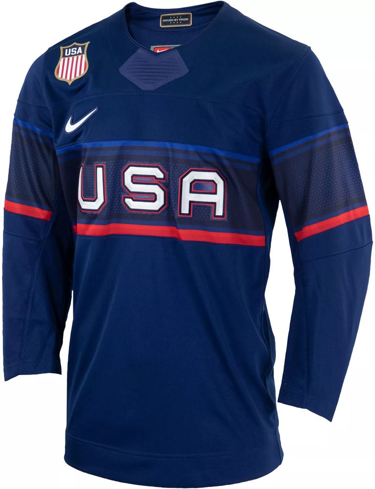 Dick's Sporting Goods Nike USA Hockey Away 2022 Olympic Jersey