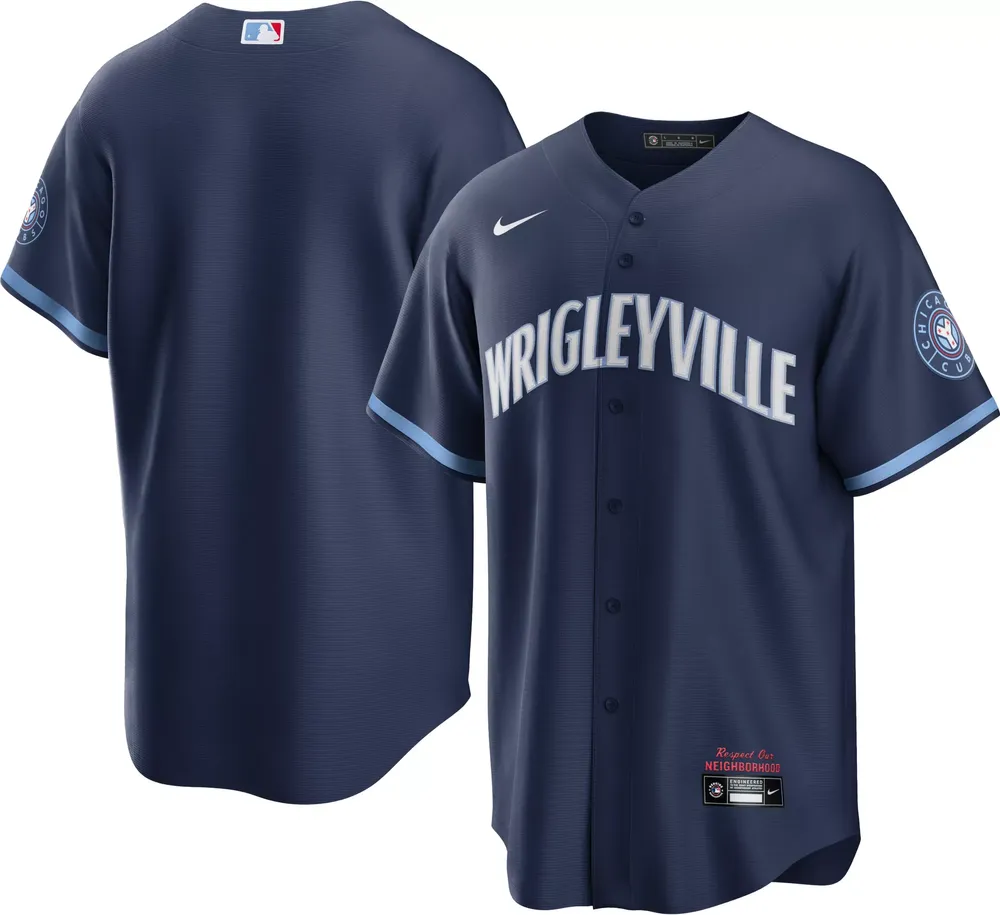 Nike Men's Chicago Cubs Navy 2021 City Connect Cool Base Jersey