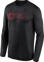 Columbia Men's Arizona Diamondbacks Black Slack Tide Long Sleeve T