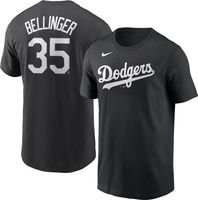 Men's Los Angeles Dodgers Clayton Kershaw Nike Black Name & Number