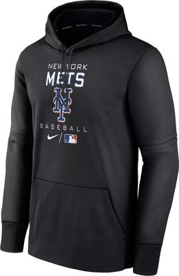 Nike Men's New York Mets Blue Therma-FIT Hoodie