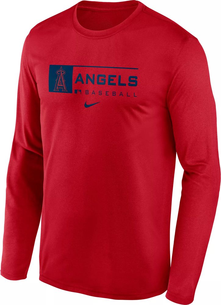 Los Angeles Angels Nike Team Large Logo Legend Performance T-Shirt - Red
