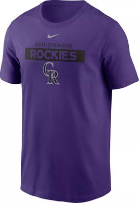 MLB Colorado Rockies Men's Long Sleeve Core T-Shirt - S