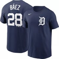 Nike Men's Detroit Tigers Javier Báez #28 Navy T-Shirt