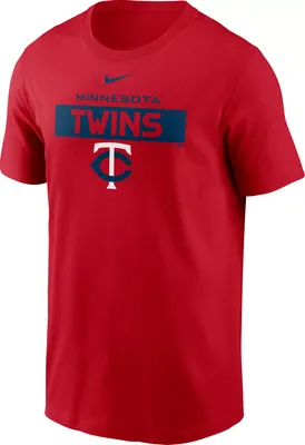 Nike Men's Minnesota Twins Red Cotton T-Shirt