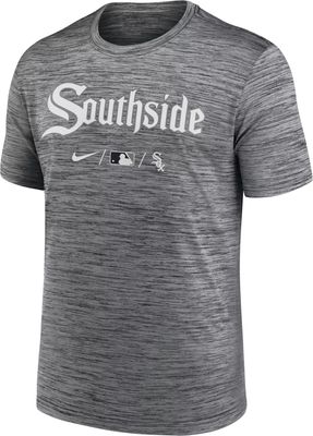 Men's Chicago White Sox Nike Black Wordmark Velocity Performance T-Shirt