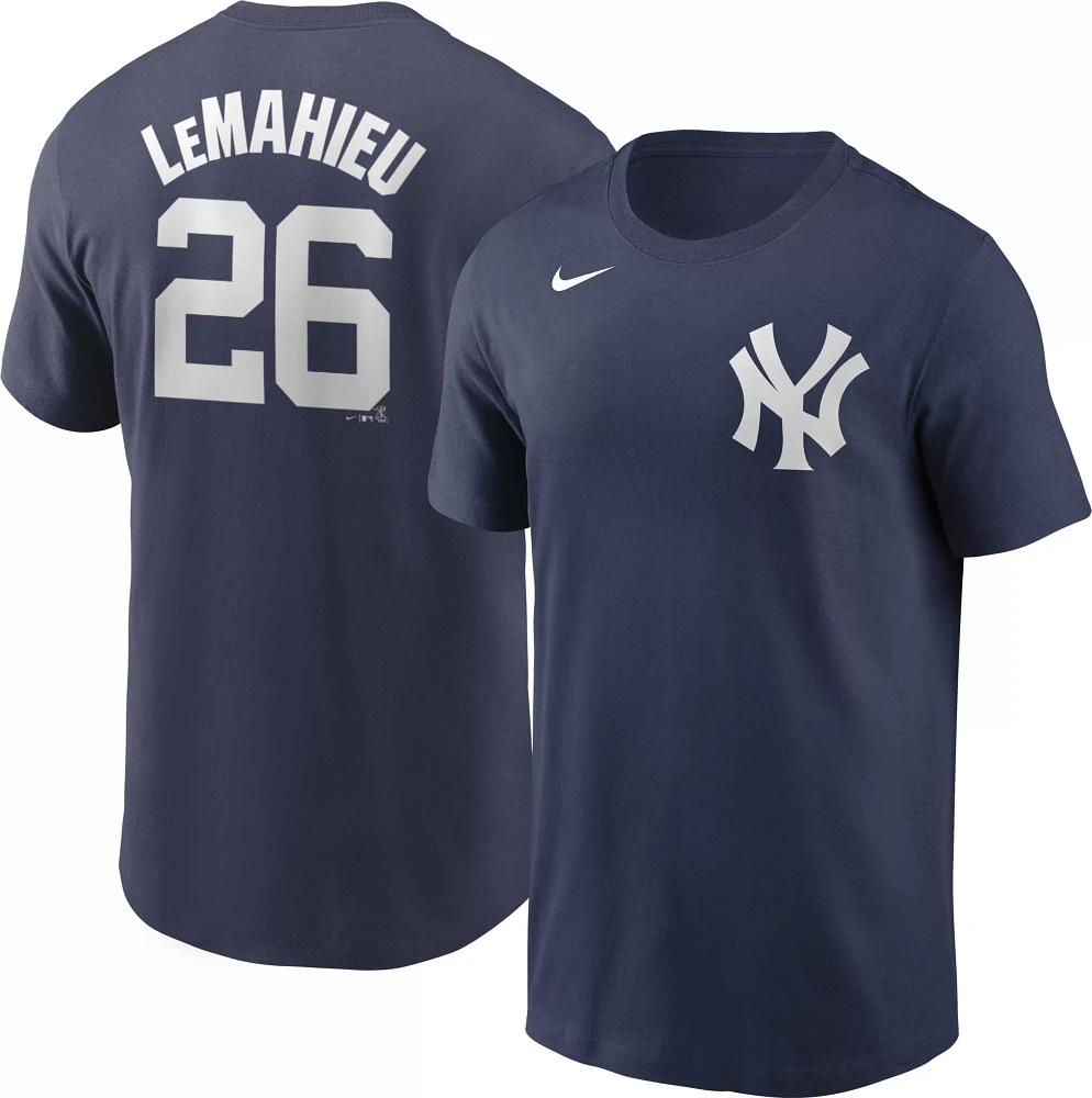 Nike Men's New York Yankees DJ LeMahieu #26 Navy T-Shirt