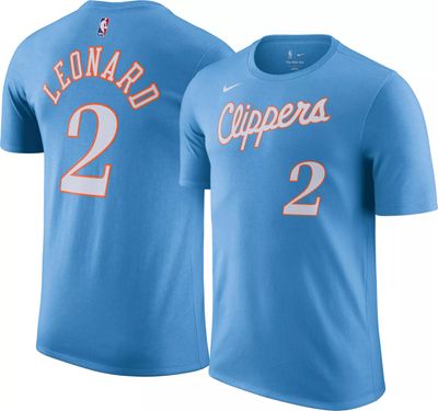 Nike Youth 2021-22 City Edition Los Angeles Clippers Kawhi Leonard #2 Blue Swingman  Jersey