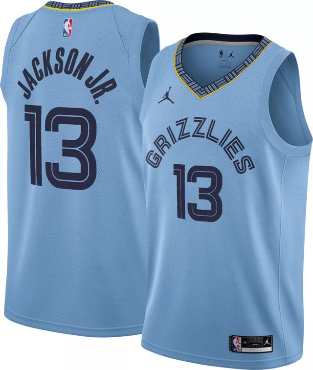 Nike Men's Memphis Grizzlies Jaren Jackson Jr. #13 Navy Dri-Fit Swingman Jersey, XL, Blue