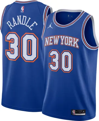 Jordan Men's New York Knicks Julius Randle #30  Blue Dri-FIT Swingman Jersey