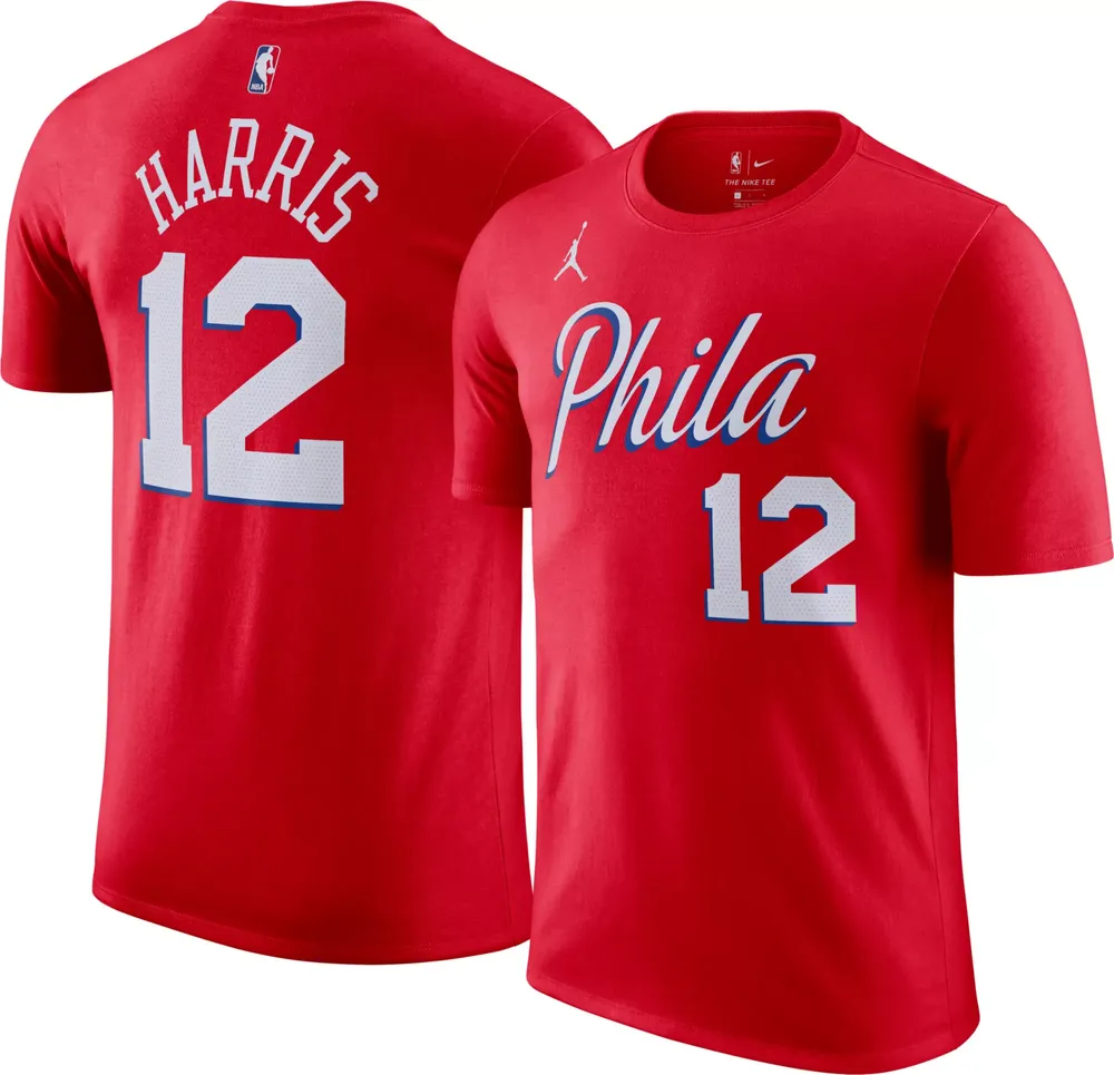 Nike Men's Philadelphia 76ers Tobias Harris #12 Red Icon T-Shirt