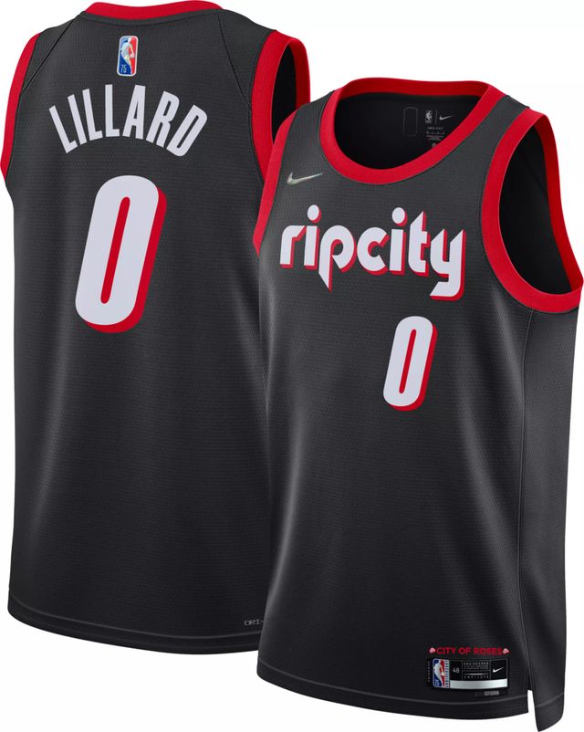 2021-22 Portland Trail Blazers Lillard #0 Nike Swingman Alternate Jersey  (3XL)