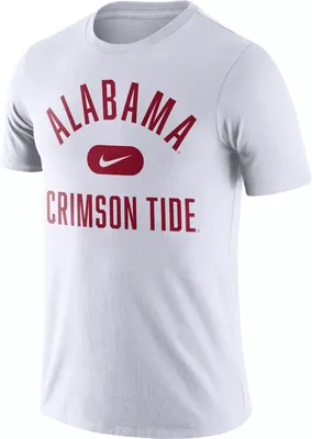 Nike Men's Alabama Crimson Tide Basketball Team Arch White T-Shirt