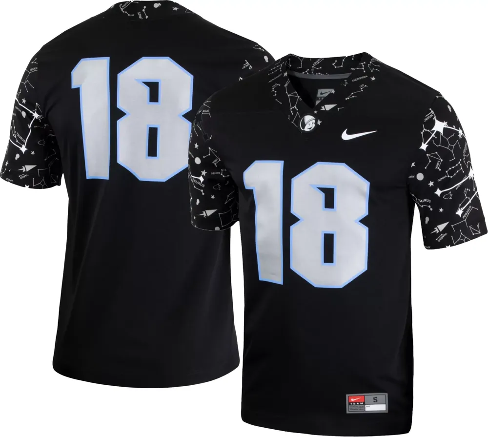 Nike Men's UCF Knights #18 2021 Space Game Black Football Jersey