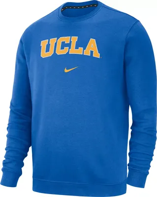 Nike Men's UCLA Bruins True Blue Club Fleece Crew Neck Sweatshirt