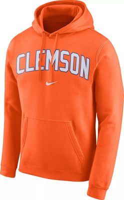 Nike Men's Clemson Tigers Orange Club Arch Pullover Fleece Hoodie