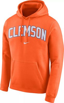 Men's Nike Orange Clemson Tigers Sketch Retro Pullover Hoodie