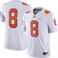 Nike Men's Clemson Tigers #8 White Dri-FIT Game Football Jersey