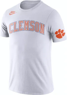 Nike Men's Clemson Tigers Retro Cotton White T-Shirt