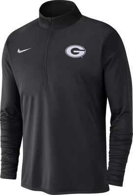 Nike Men's Philadelphia Eagles Logo Pacer Black Half-Zip Pullover