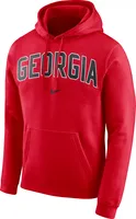 Nike Men's Georgia Bulldogs Red Club Arch Pullover Fleece Hoodie