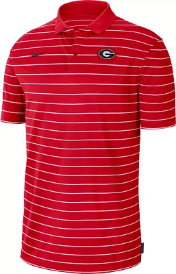 Nike Men's Georgia Bulldogs Red Football Sideline Victory Dri-FIT Polo