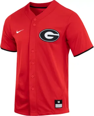 Nike Men's Georgia Bulldogs Red Dri-FIT Replica Baseball Jersey