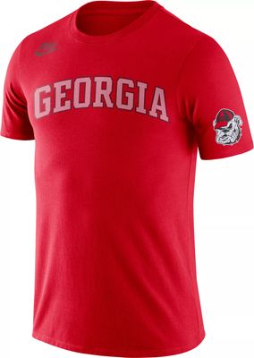 Nike Men's Georgia Bulldogs Red Retro Cotton T-Shirt