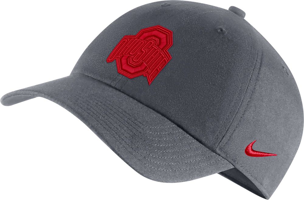 Men's Nike Scarlet Ohio State Buckeyes Heritage86 Arch Performance  Adjustable Hat