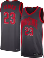 Nike Men's Ohio State Buckeyes LeBron James #23 Gray Limited Basketball Jersey