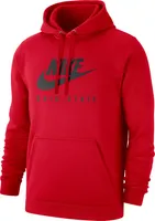 Nike Men's Ohio State Buckeyes Scarlet Club Fleece Futura Pullover Hoodie