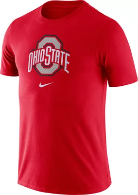 Nike Men's Ohio State Buckeyes Scarlet Essential Logo T-Shirt