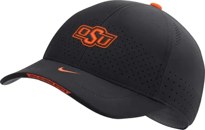 Nike Men's Oklahoma State Cowboys AeroBill Swoosh Flex Classic99 Football Sideline Black Hat