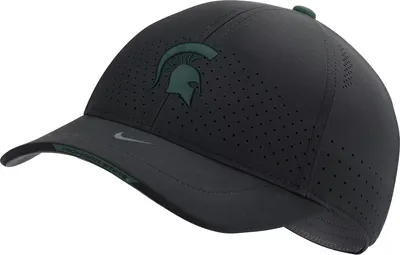 Nike Men's Michigan State Spartans AeroBill Swoosh Flex Classic99 Football Sideline Hat