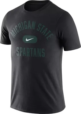 Nike Men's Michigan State Spartans Basketball Team Arch Black T-Shirt