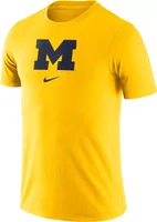 Nike Men's Michigan Wolverines Maize Essential Logo T-Shirt