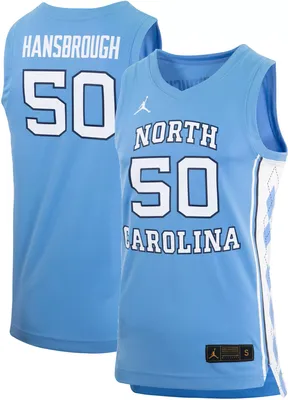 Jordan Men's North Carolina Tar Heels #50 Blue Tyler Hansbrough Replica Basketball Jersey