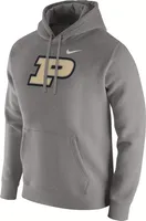 Nike Men's Purdue Boilermakers Grey Club Fleece Pullover Hoodie