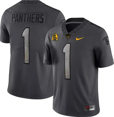 Nike Men's Pitt Panthers #1 Steel Grey Alternate Dri-FIT Limited Football Jersey