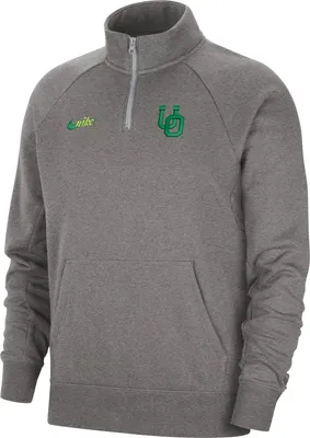 Nike Men's Oregon Ducks Grey Retro Quarter-Zip