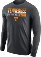 Nike Men's Tennessee Volunteers Grey Football Core Cotton Long Sleeve T-Shirt