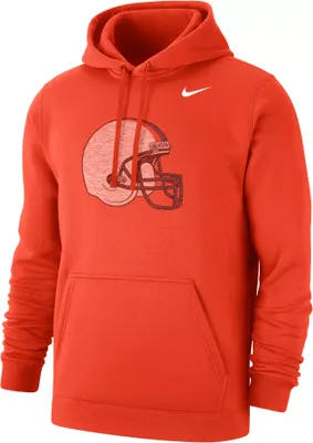 Nike Men's Virginia Cavaliers Orange Vintage Logo Fleece Pullover Hoodie