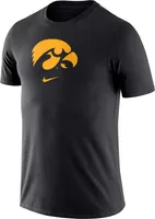 Nike Men's Iowa Hawkeyes Essential Logo Black T-Shirt