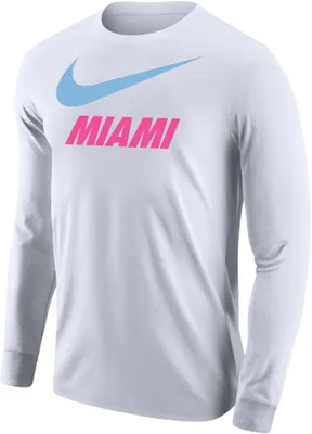 Nike Men's Miami City Long Sleeve White T-Shirt