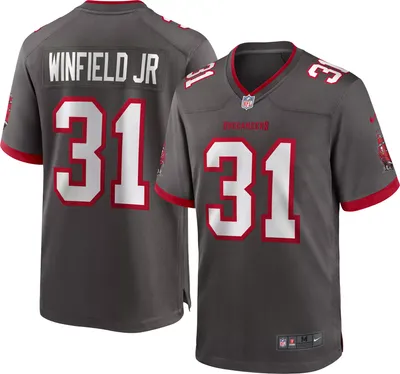 Nike Men's Tampa Bay Buccaneers Antoine Winfield Jr. #31 Pewter Alternate Game Jersey