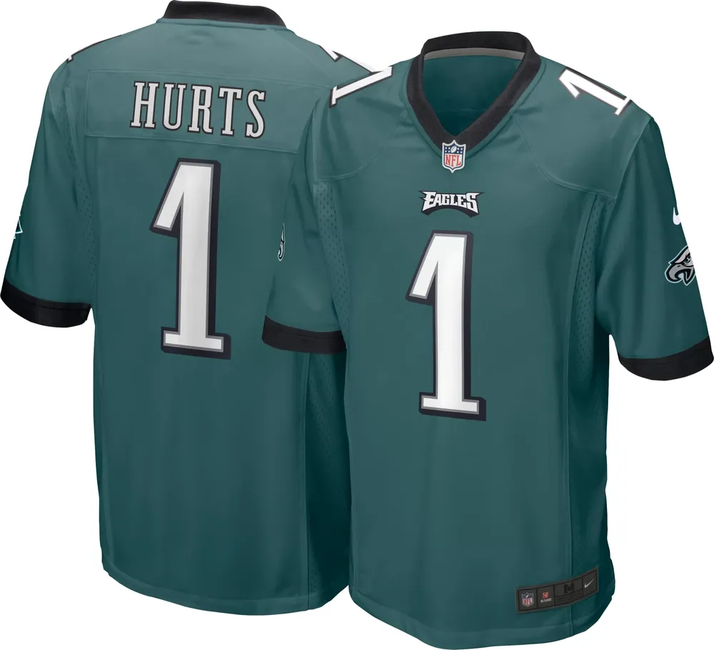 Nike Men's Philadelphia Eagles Jalen Hurts #1 Sport Teal Game Jersey