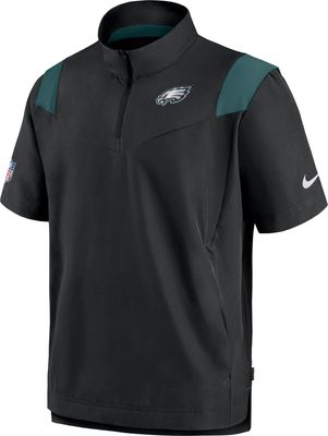 Nike Men's Dri-Fit Sideline Coach (NFL Philadelphia Eagles) Long-Sleeve Top in Green, Size: Small | 00M23JD86-0BK