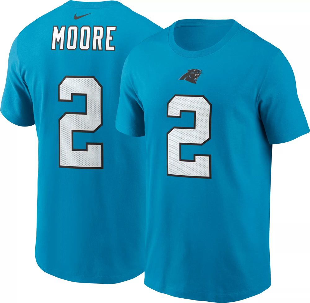 Dick's Sporting Goods Nike Men's Carolina Panthers D.J. Moore #2 Blue T- Shirt