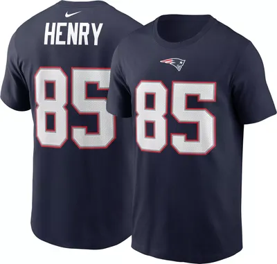 Nike Men's New England Patriots Hunter Henry #85 Navy Short-Sleeve T-Shirt